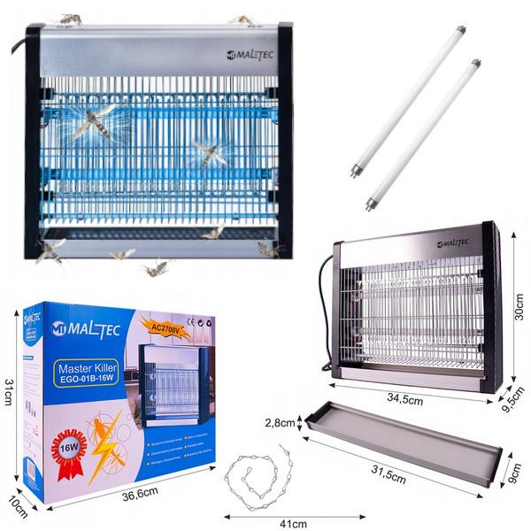 UV-A lapač hmyzu 16 W (150 m²)